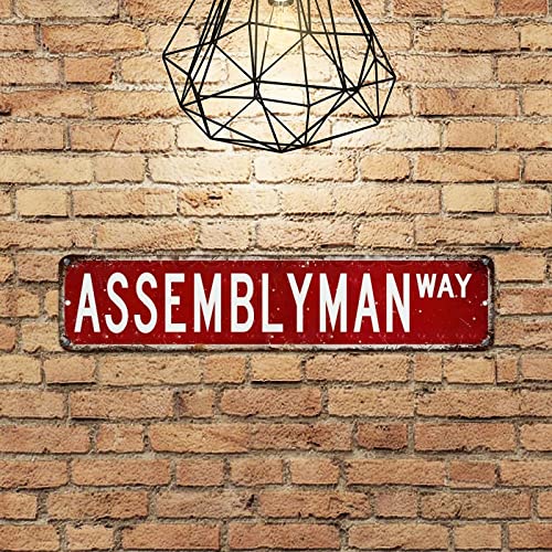 Assemblyman Vintage Metal Signs For Garage Street Sign Assemblyman Gift Home Wall Decorative Signs Home Quality Profession Sign Men Cave Art Decorations Metal Sign For Laundry Room Porch Workshop #TOP4