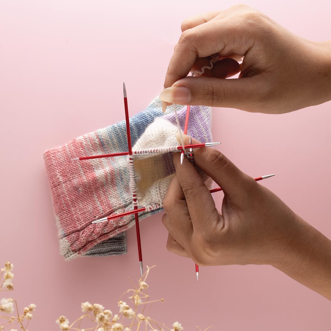 KnitPro Zing Starter Double Pointed Needle Set 8" (20cm) | 6 Größen (2,5 mm bis 5 mm)
