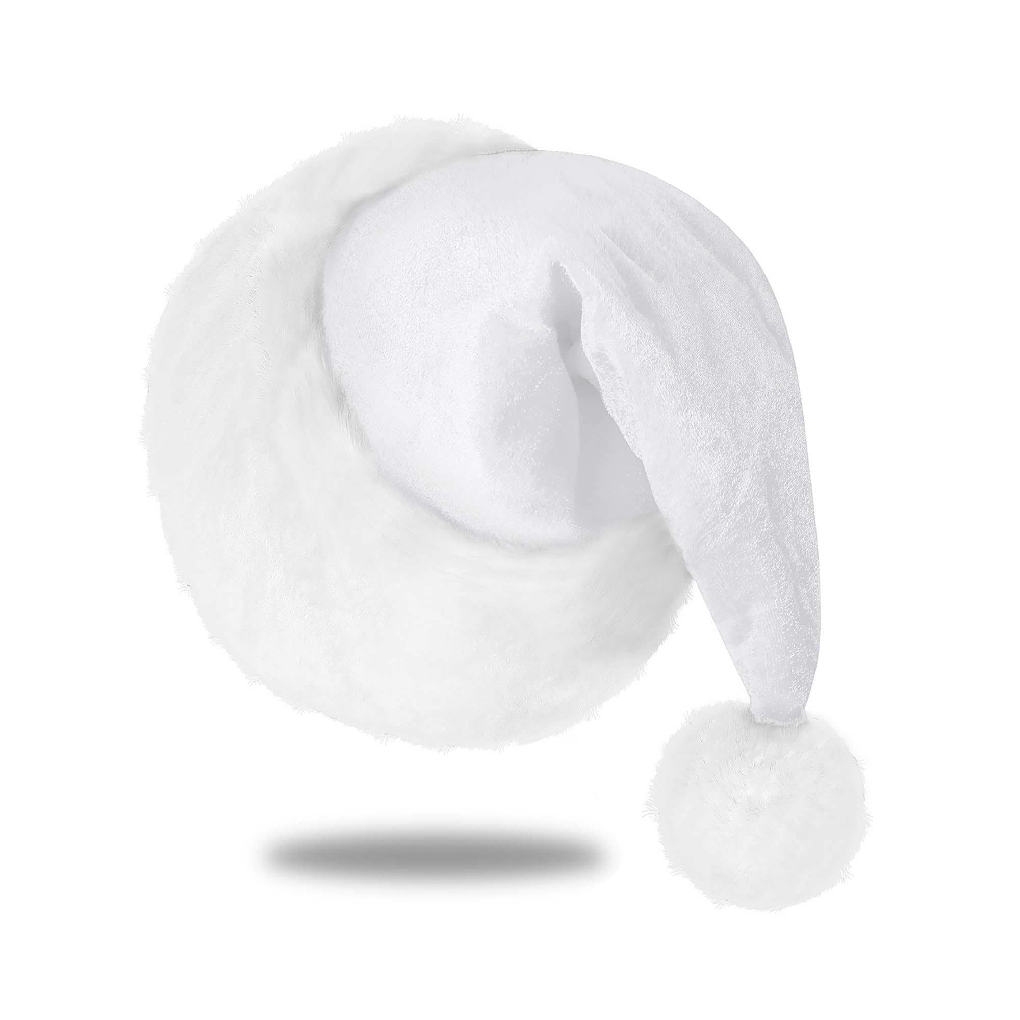 Czapka Świętego Mikołaja dla dorosłych, unisex, aksamitna, wygodna, na Boże Narodzenie, Nowy Rok, święta, przyjęcie świąteczne