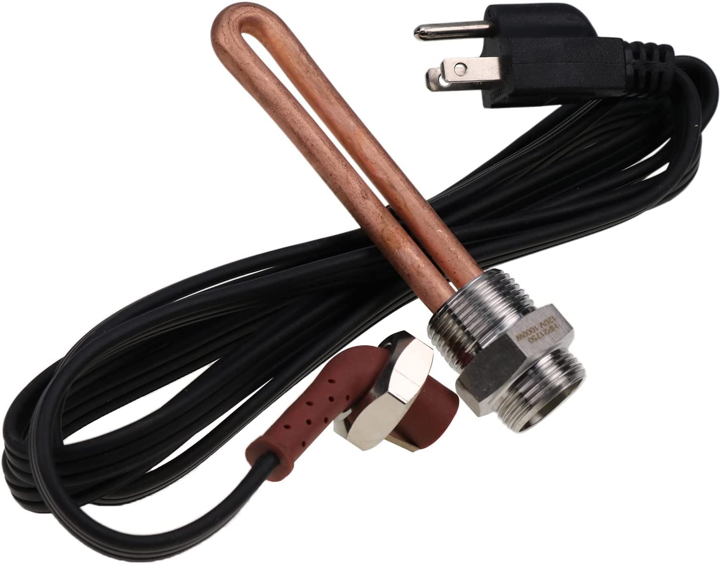 Rectangular Block Heater Universal Block Heater Solarhome 120V 1000W Engine Block Heater, 3/4 ...