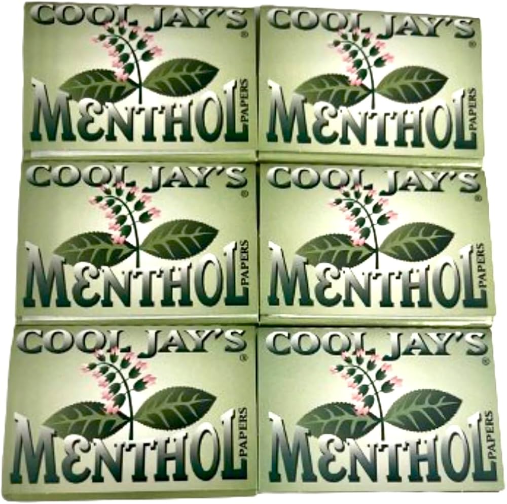 Amazon.com: Generic Cool Jay's Menthol Rolling Papers 6 Pack 1.5, White :  Health & Household