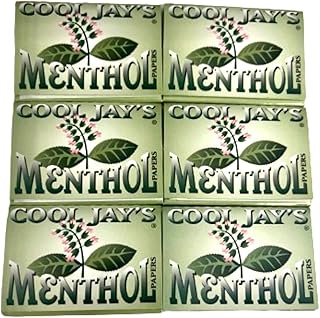 Generic Cool Jay's Menthol Rolling Papers 6 Pack 1.5, White