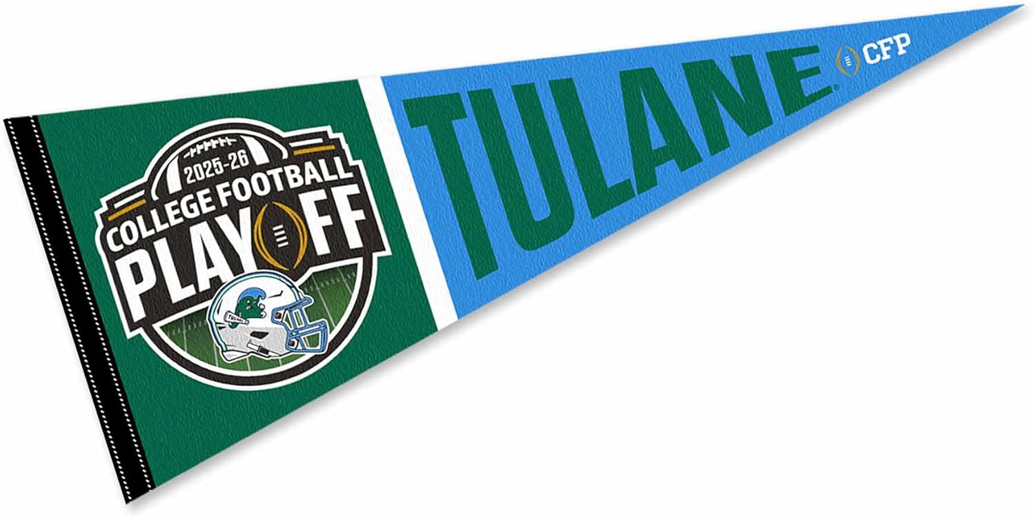 Tulane Green Wave 2025 College Football Playoffs Pennant Flag