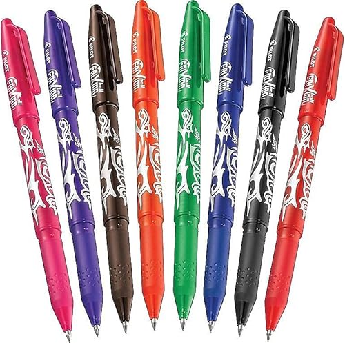 Miniatura 2 de PILOT FriXion Ball - Bolígrafos de tinta de gel borrables y recargables, punta fina, tintas en colores surtidos, paquete de 8 unidades (31569)