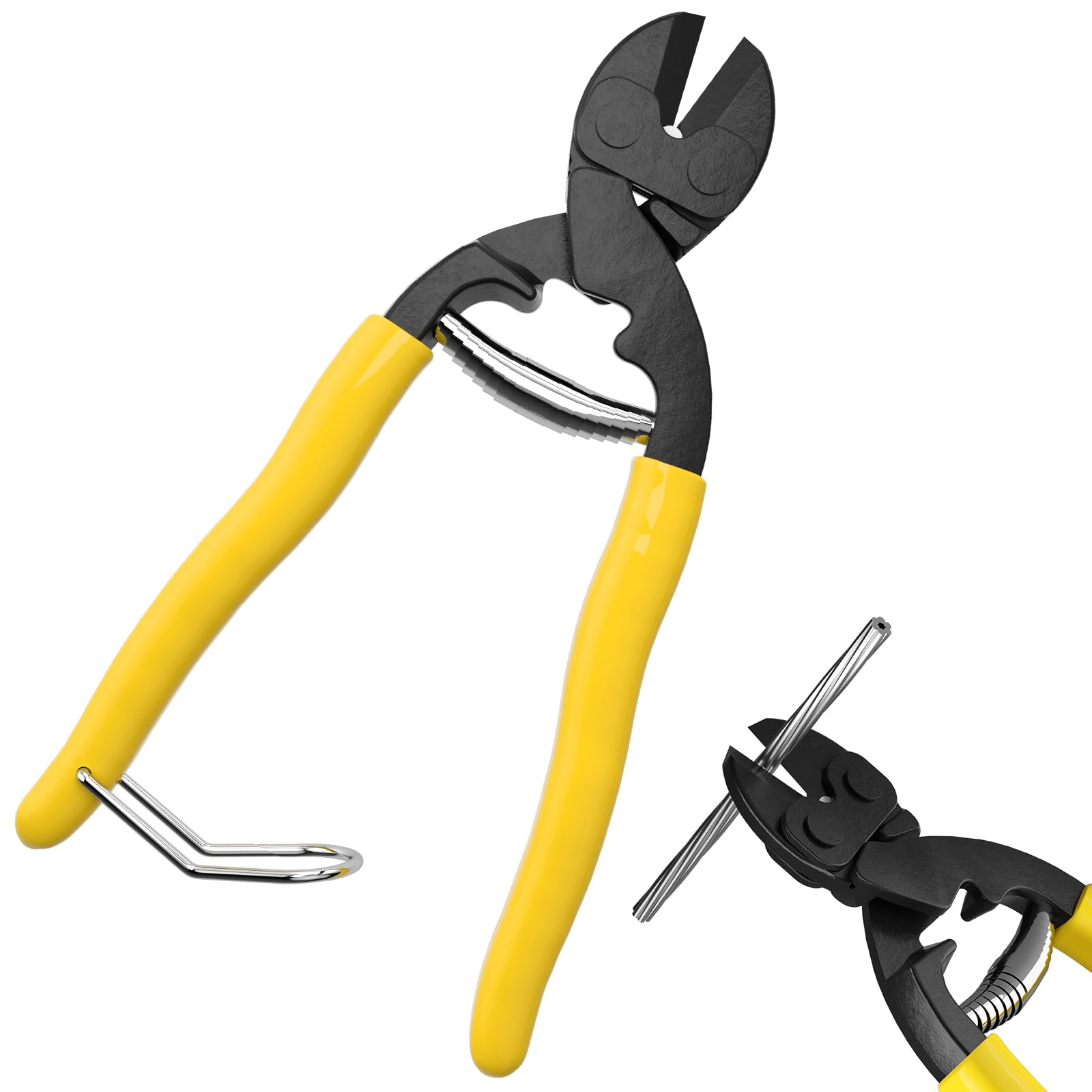 8" Cutting Pliers Wire Cutter Steel Cable Cuts Copper Wire, Rope Spring Wire Multi-Function Hand Tool For Electricians,Homes