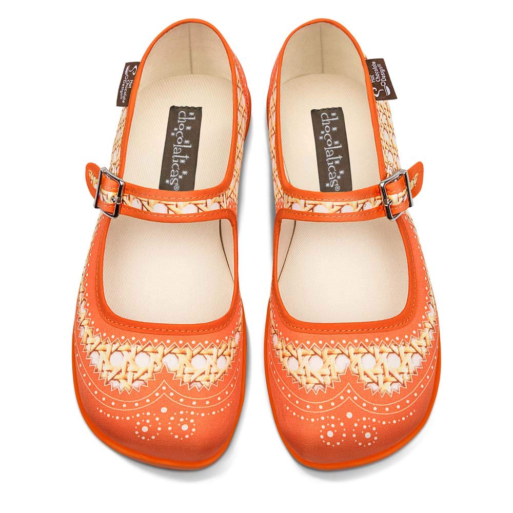 Hot Chocolate Design Chocolaticas Funky Canvas Women's Mary Jane Flat Shoes — view 65