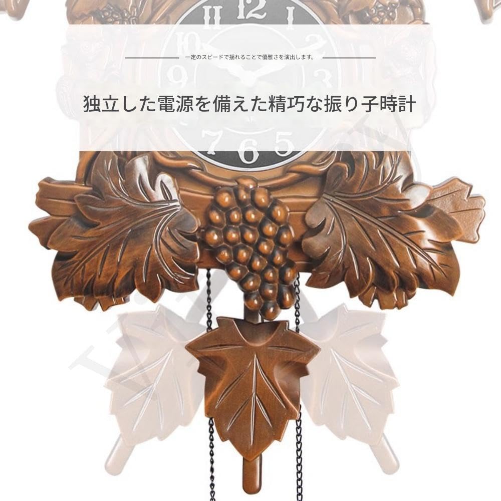 Amazon.co.jp: Vifxucy 鳩時計 壁掛け時計 北欧 おしゃれ 静音 電波
