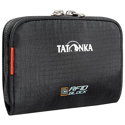 Tatonka Big Plain Wallet RFID Block - Geldbörse mit RFID-Blocker - TÜV geprüft - Münzfach, Fächer für Kreditkarten