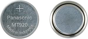 Genuine Replacement for Panasonic MT920 &#34;HAS NO METAL TAB / CONNECTOR&#34; Lithium-Titanium recharable Battery Cell #10212754 for Casio Solar Powered &amp; ETA Watches #10233316 w/ No Connector