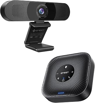 EMEET M0 Plus USB Bluetooth Speakerphone + C980 Webcam