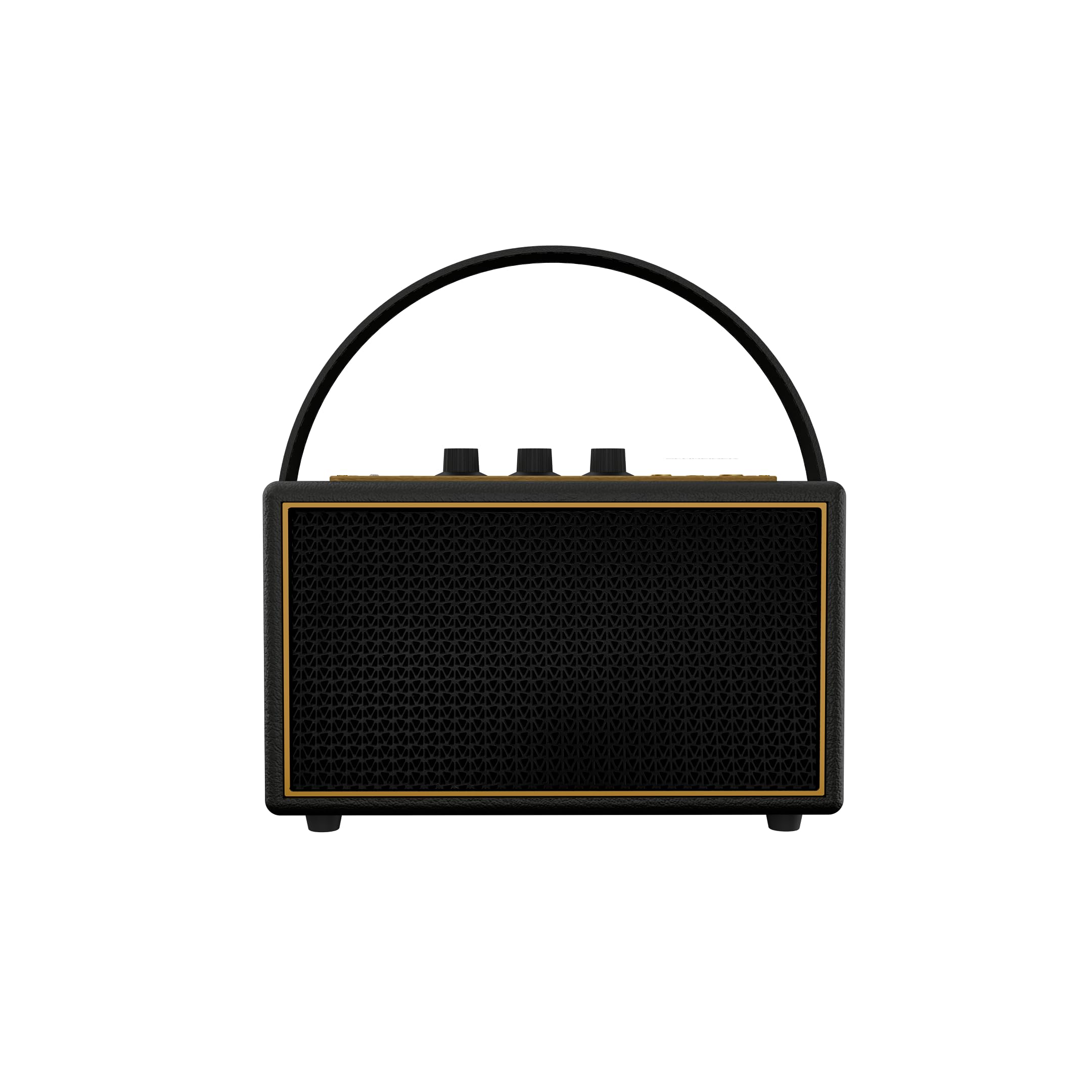 Schneider ENERZA HP60 Wireless Portable Home Audio Speaker | 60W Triple-Driver 360° Sound | Wooden Acoustic Enclosure with Bluetooth 5.4 IPX4 Splashproof | Vintage Classic Design - Black
