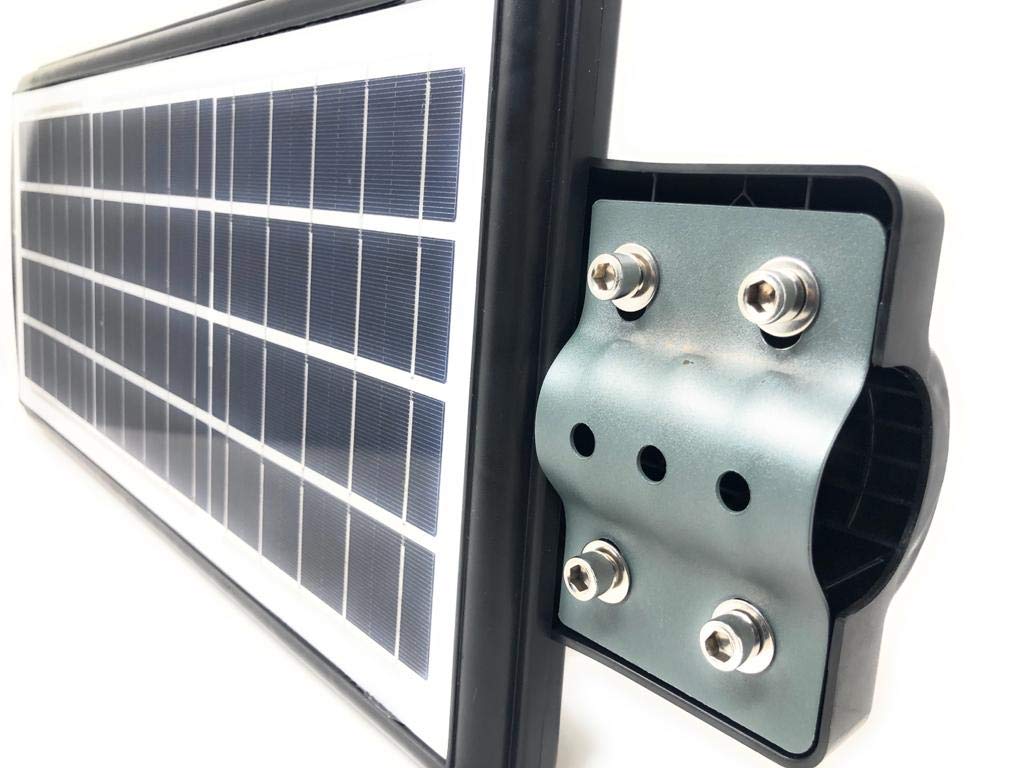 TEMPO DI SALDI Coppia Di Lampioni A Led 90W Con Pannello Solare Crepuscolare E Telecomando