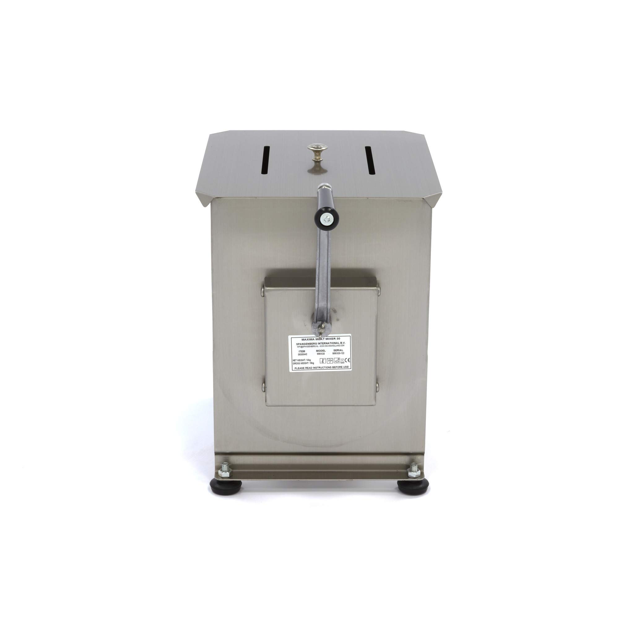 Maxima Mixeur à viande gastro - 30 l - 25 kg de viande - Axe unique - Manuel