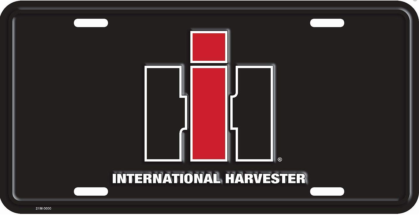 Buy IH International Harvester Standard Size License Plate, Black