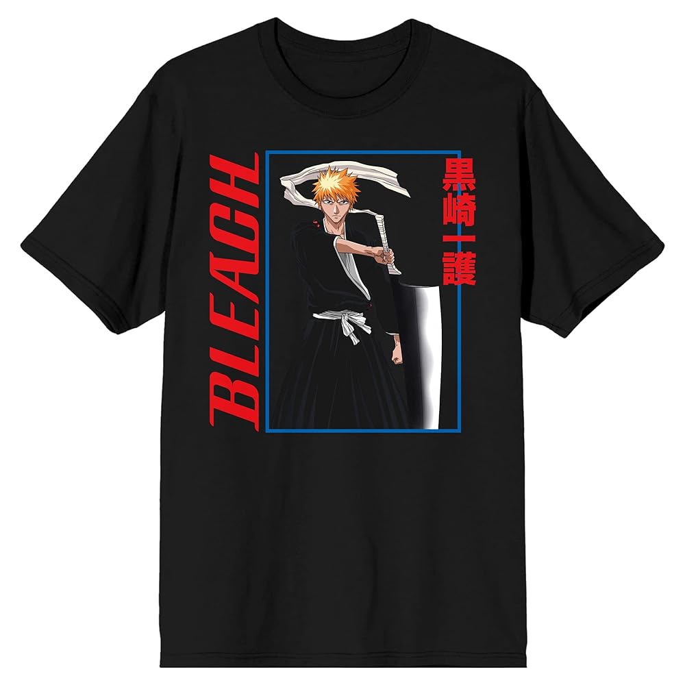 BLEACH アニメ tシャツ 中古・古着通販】BLEACH (ブリーチ) アニメTシャツ ブラック