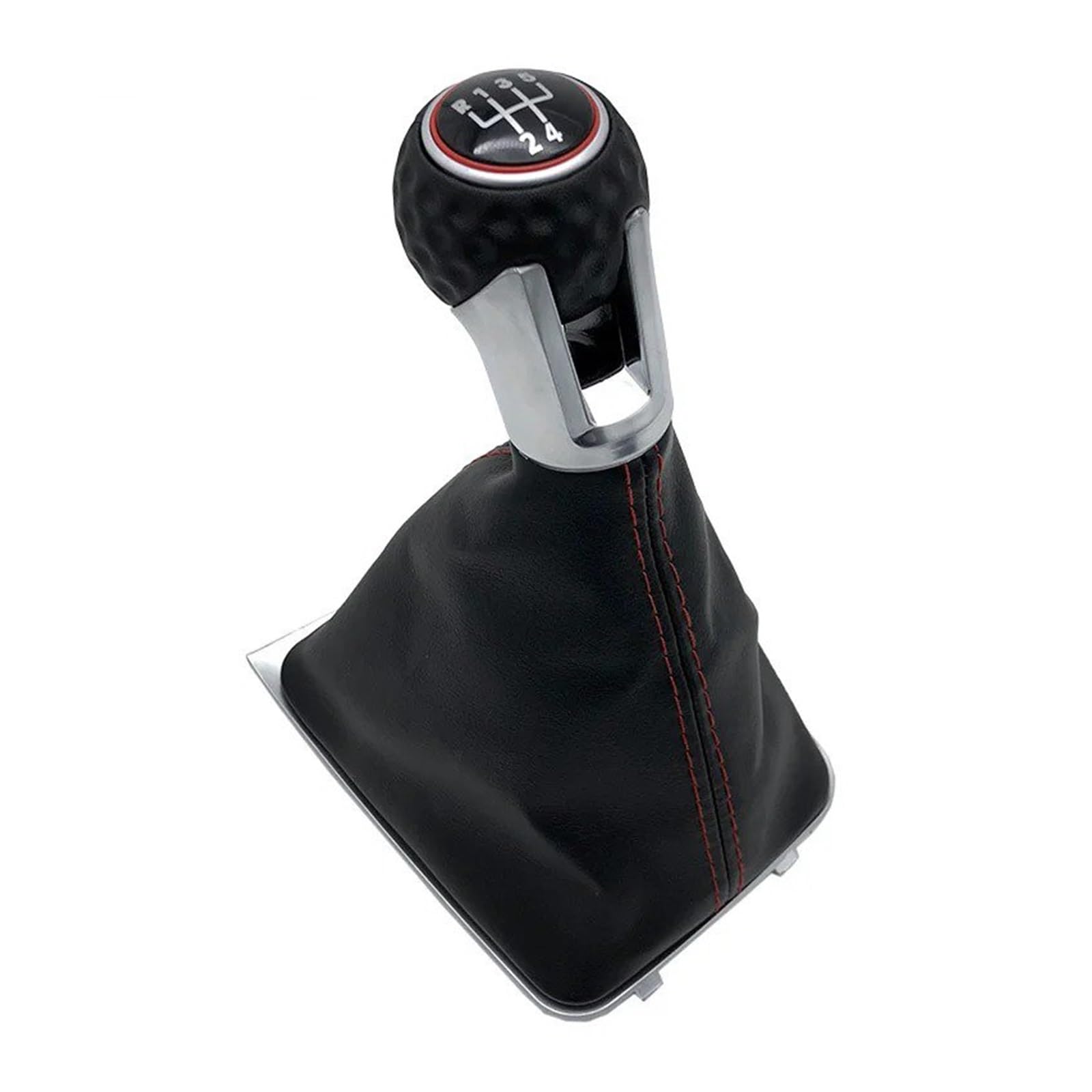 SAUANMNKTP Gearshift Knob for VW for Golf 7 for A7 MK7 for GTI for GTD 2013-2018 5 6 Speed Gear Shift Knob Handle Gaiter Boot Cover(5 Speed Case B)
