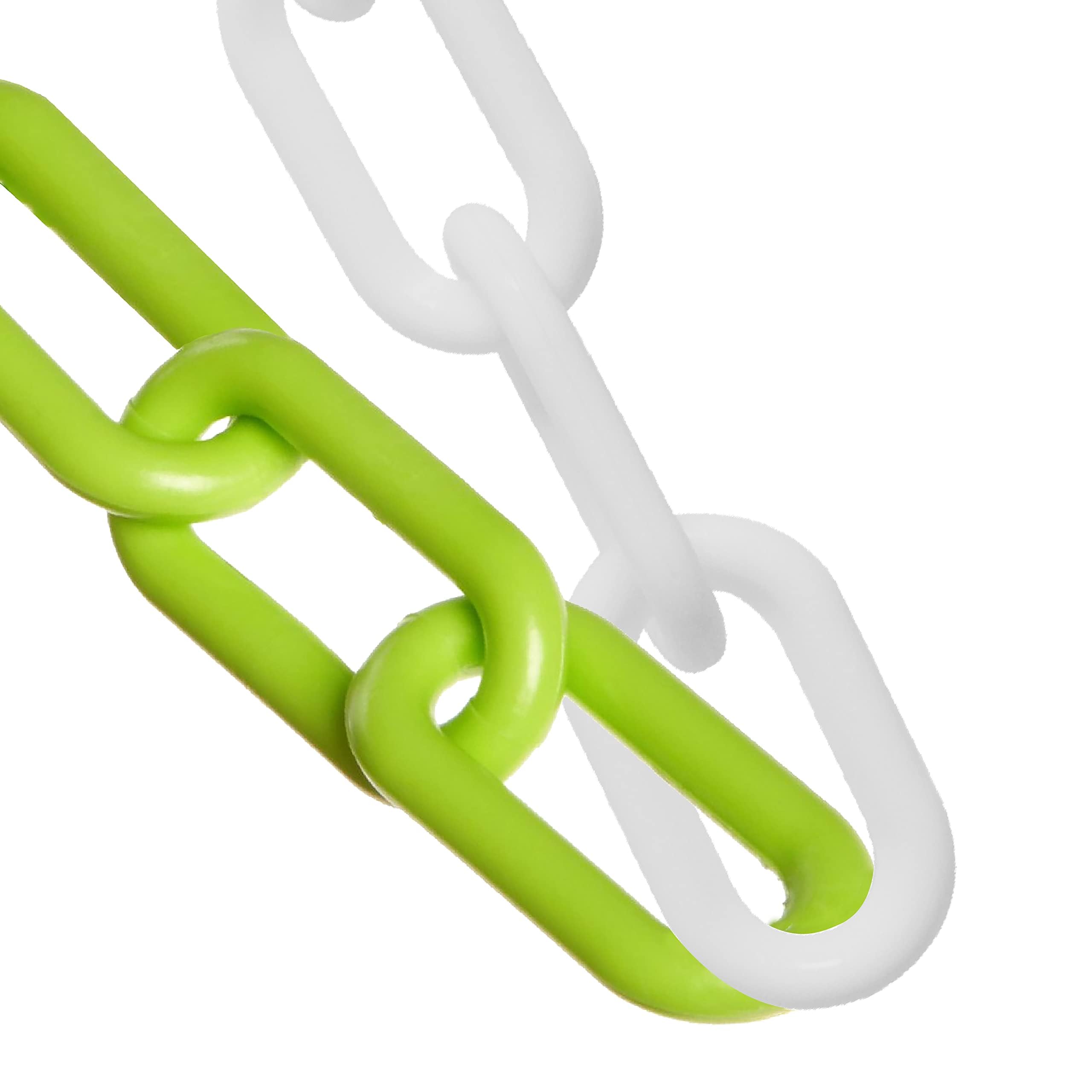 LADWA 20 meter, S Hook Type Plastic Safety Barrier Cone Chain for Construction with 6mm Thickness – (White & Green) (B0CBSP91YZ) Amazon Price History, Amazon Price Tracker