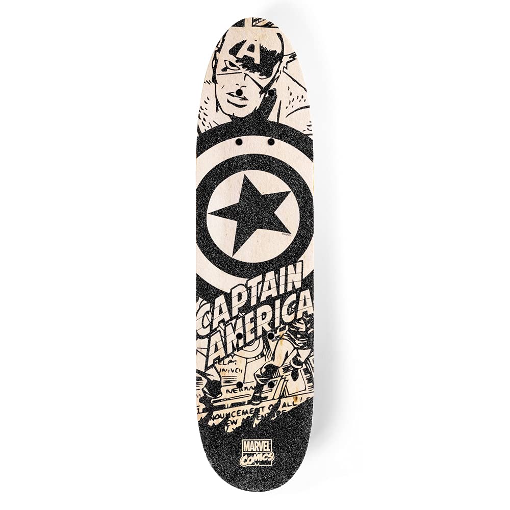 Skateboard in legno (legno) CAPTAIN AMERICA 61 x 15 x 8/10 cm (9940)