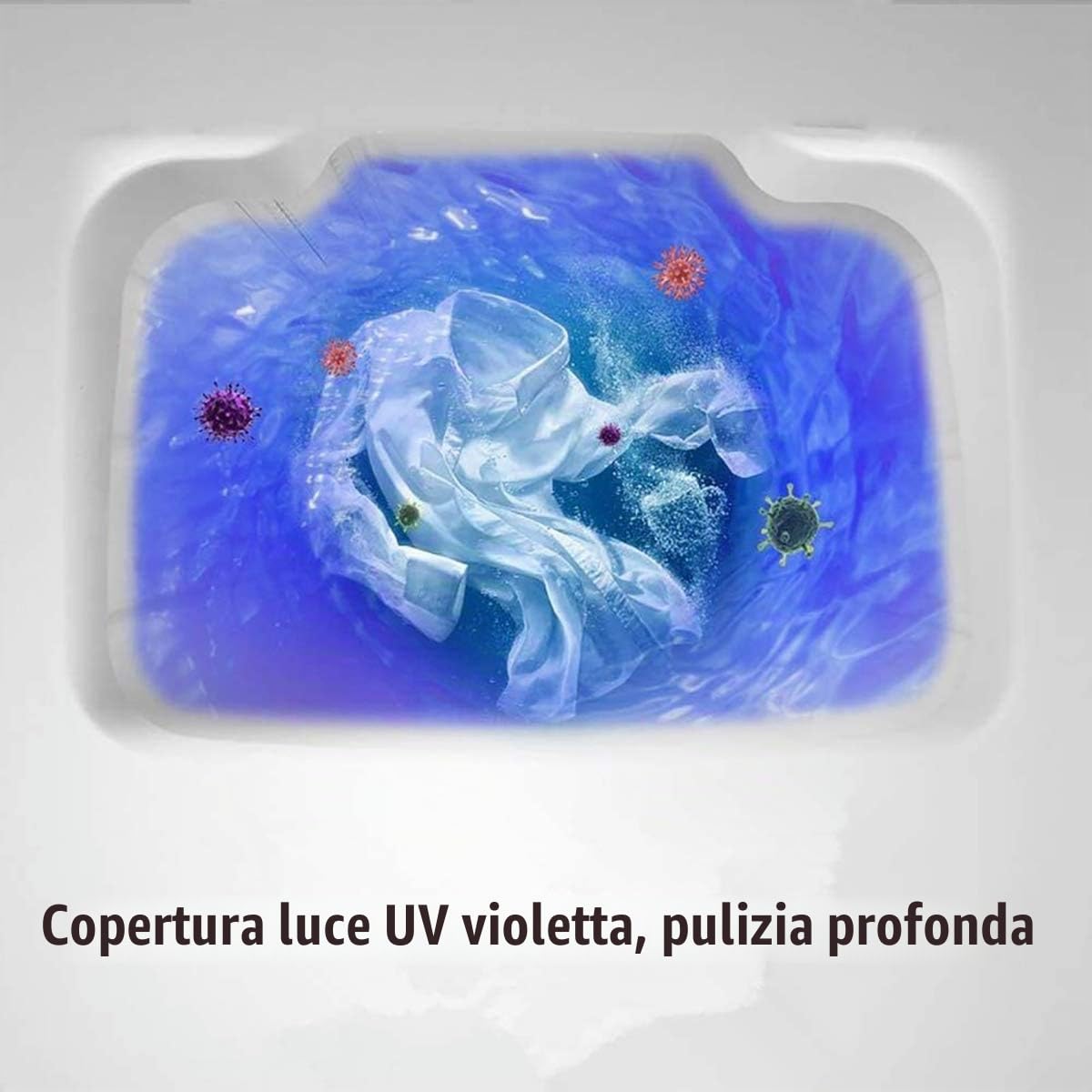 Lavatrice Portatile 7KG capacità Totale Lavaggio Singolo Vasca Centrifuga Disidratazione Pulizia Profonda UV Compatto per dormitori da Campeggio Appartamenti Camere,Nero