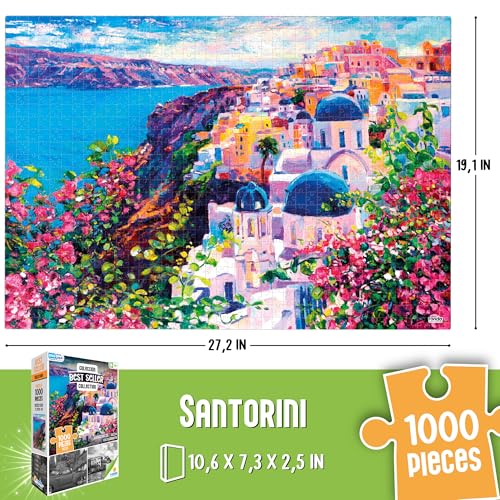 RONDA Europe Classics 3-Pack Rompecabezas de 1000 Piezas para Adultos | 3 monumentos icónicos europeos, imagen de referencia QR, piezas de corte de precisión, arte inspirado en viajes, diseños para exhibir miniatura 4