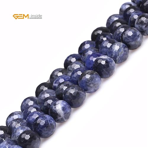 Miniatura 138 de GEM-Inside Red Orange Carnelian Gemstone Loose Beads Natural Energy Power Beads for Jewelry Making Round Faceted 8mm 15