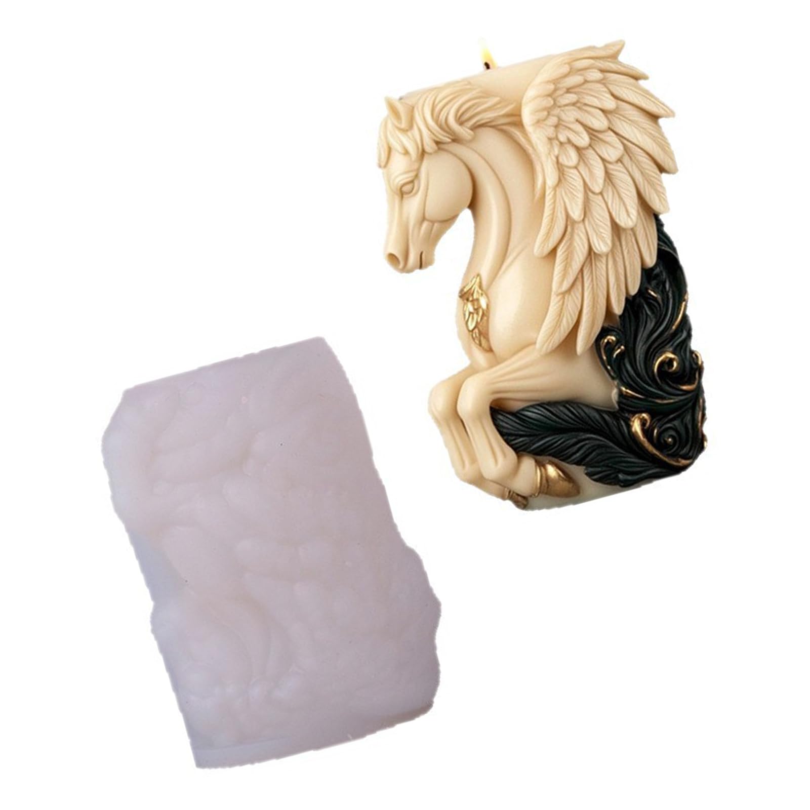 Lerpwige Horse Shape Baking Multipurpose Silicone for Chocolate Cake Fondant Resin Craft Craft Molds