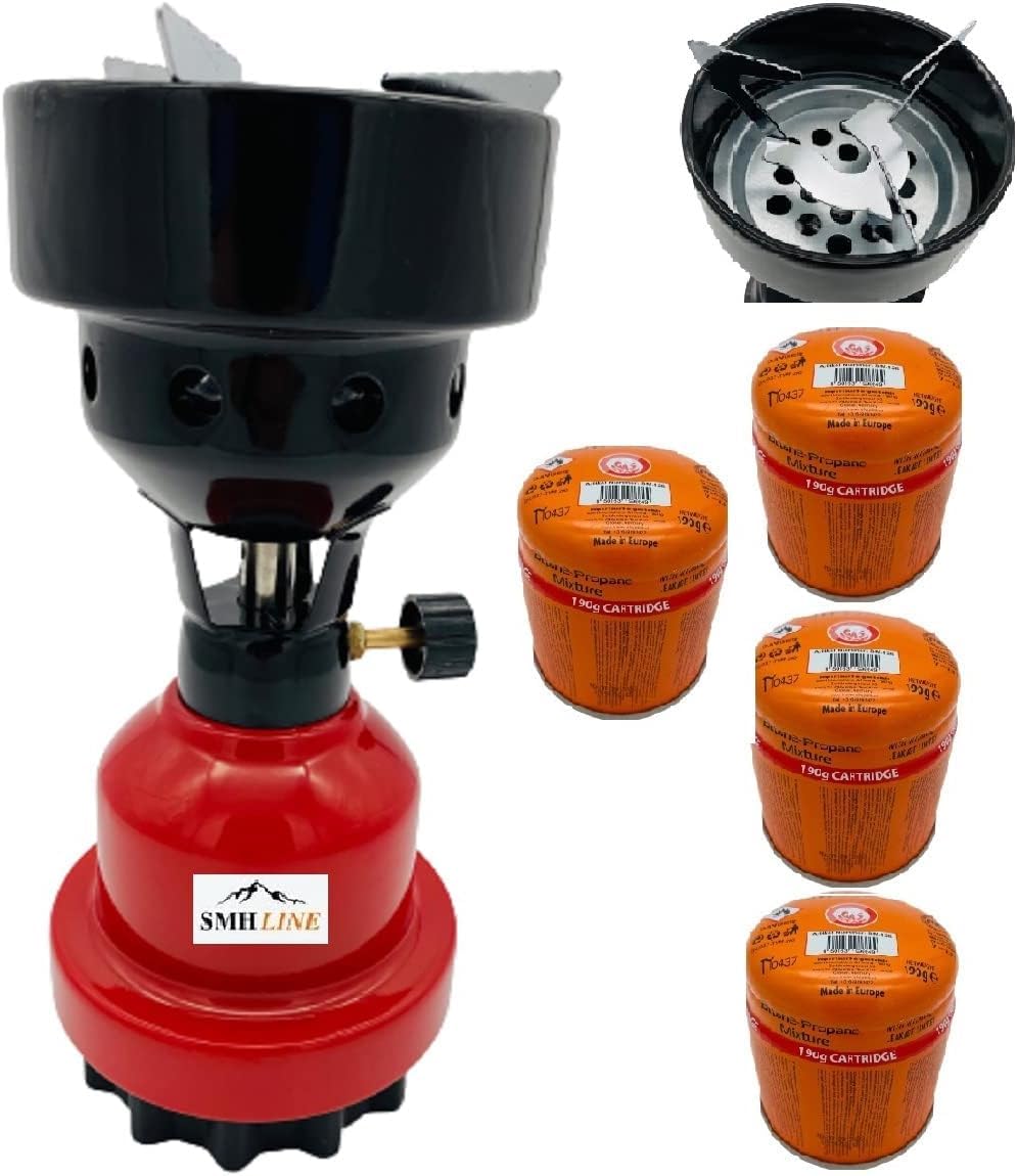 Brûleur de Camping Pliant, Mini Réchaud à Gaz de Camping Portable 3000 W, Brûleur de Four à Gaz de Camping Sauvage en Métal Durable pour la Randonnée, le Camping, la Cuisine