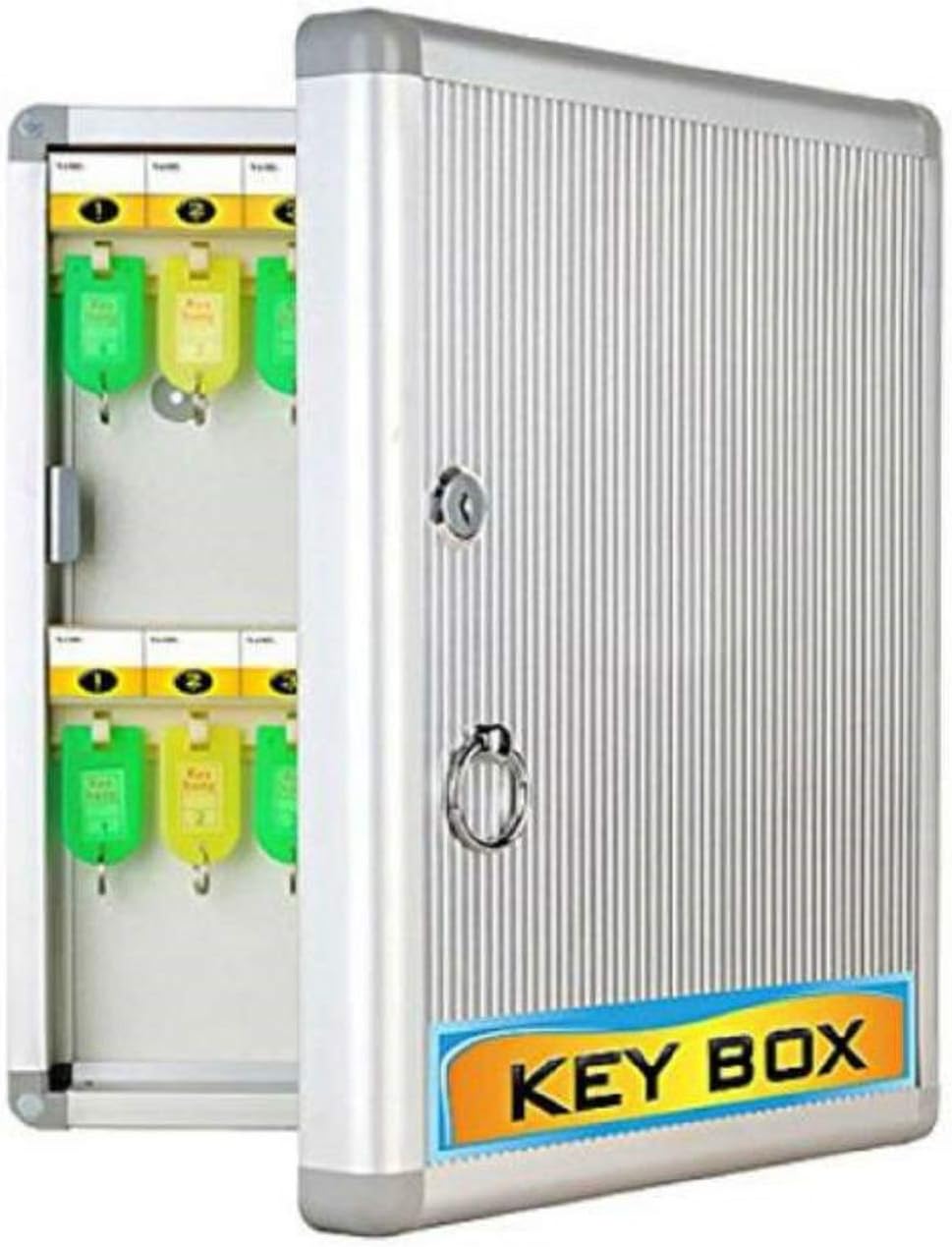 Breewell Wall Mounted Key Box Cabinet Key Cabinet (24 Key Slots) for Factory, Office