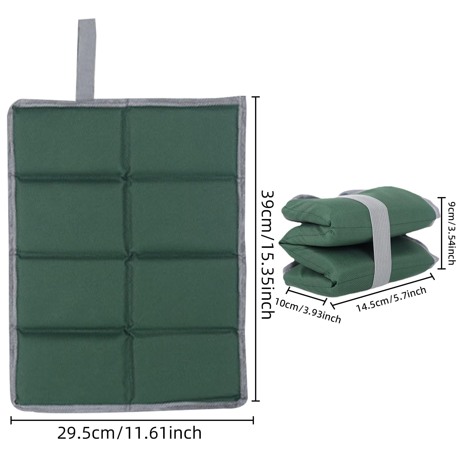 2PCS Camping Foam Pad,Park Pad,Camp Pad,Outdoor Folding Foam Sitting Mat for Hiking,Picnic, Backpacking,Waterproof seat pad Camping with Storage Bags