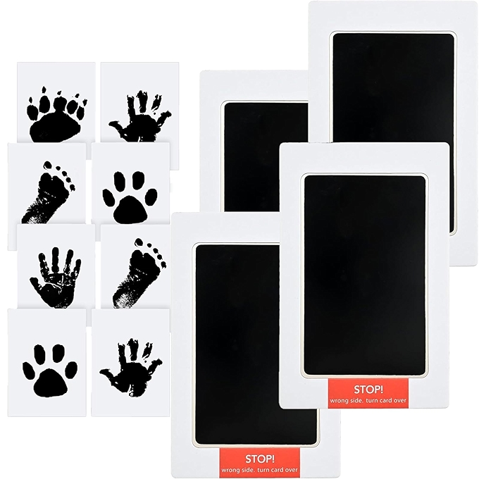 无墨印手足印套装，婴儿手足印纪念礼物，宠物爪印DIY工具