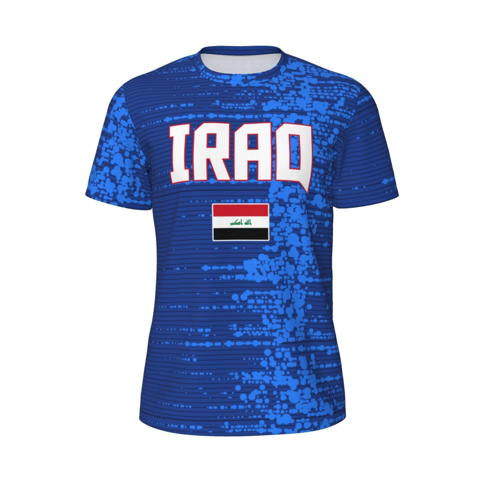 DABOYOZHZH Iraq Flag Cool Iraqans (83) Sports Jersey Mesh T-Shirt 3D Print for Running Cycling Soccer Tennis Fitness Climbing Shirts