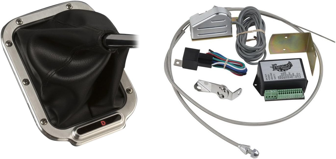 Lokar CINB-1789 Horizontal Rectangular Cable Operated LED Boot Indicator with Boot Kit for 4L6 Transmission