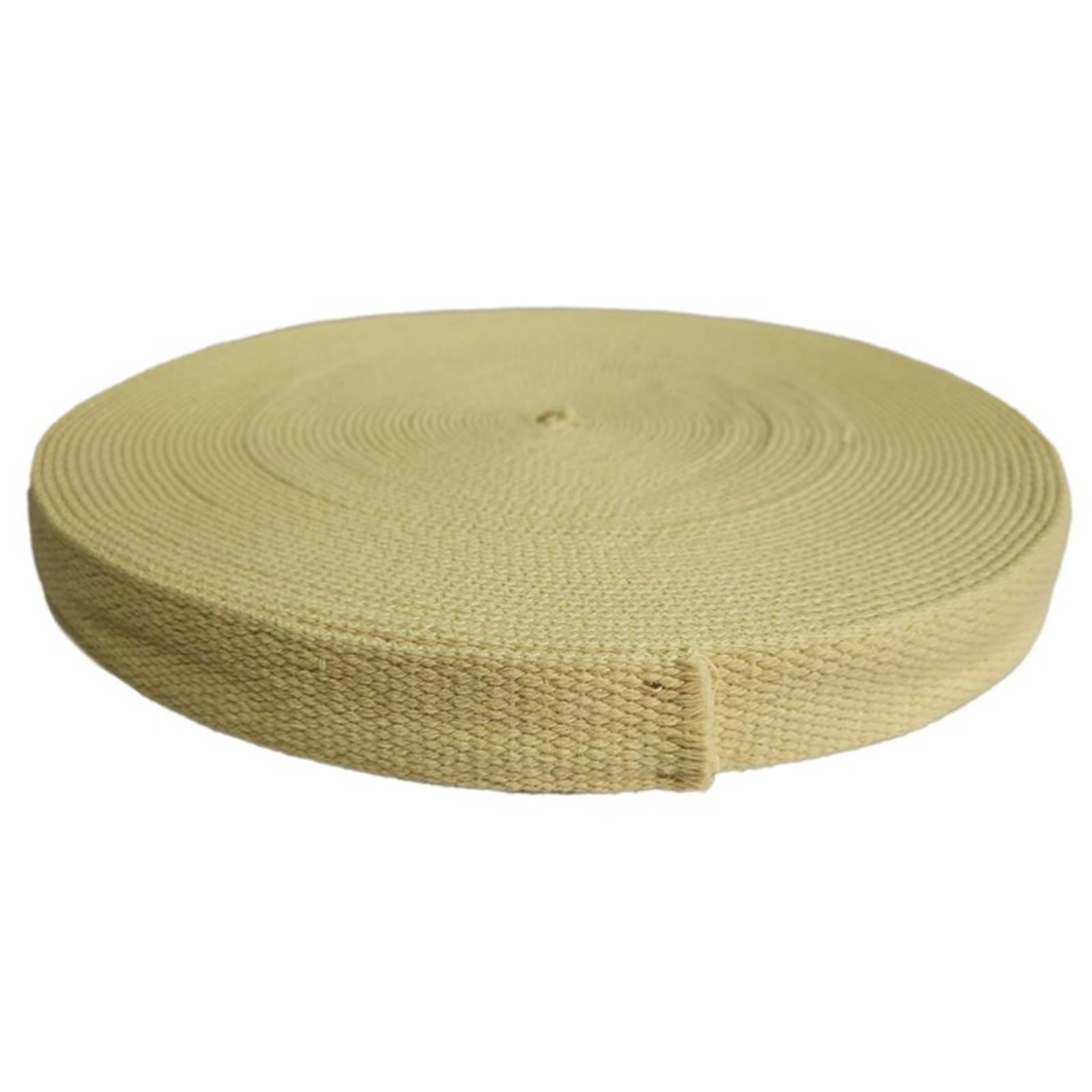 Rouleau de mèche Kevlar pur Kevlar pour fabrication de matériel d'aramide - 38 x 3 mm - 5 m
