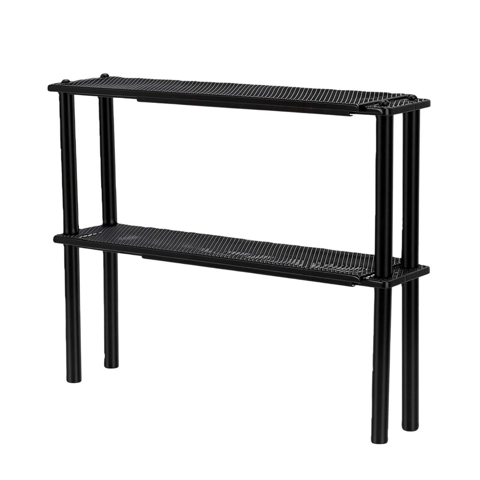 Support pour Plantes à Double Couche pour Intérieur et (BLACK)