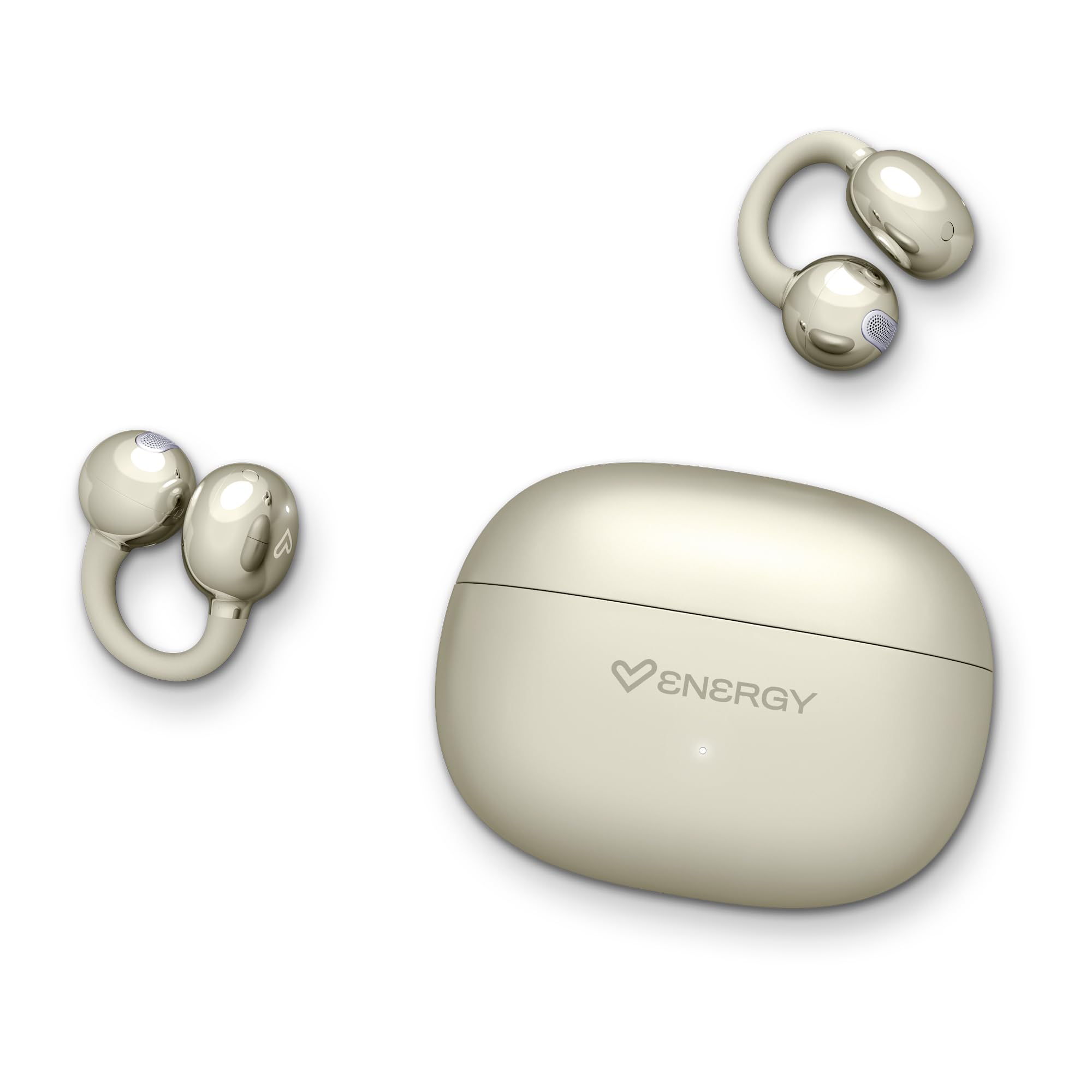 Energy Sistem ChicPods Premium Dźwiękoszczelne słuchawki Bluetooth Open Sound 23H Bateria ENC Słuchawki z redukcją szumów IPX4 Wodoodporne słuchawki True Wireless Champagne