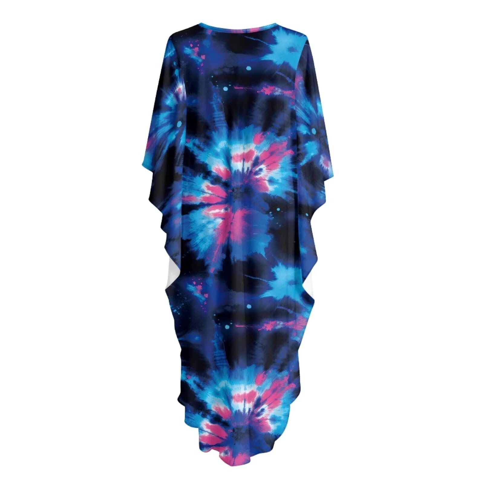 Poceacles Caftans dla kobiet okrycie plażowe plus size kaftan sukienki strój kąpielowy okrycie kąpielowe rękaw nietoperz dekolt w serek odzież kurortowa