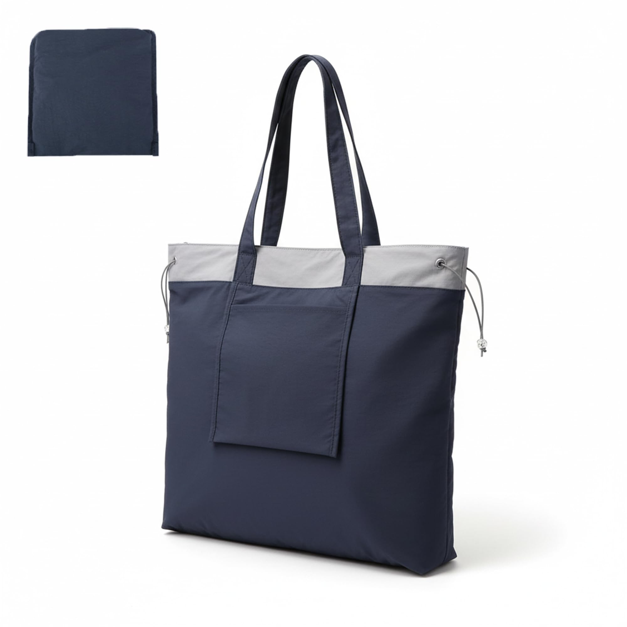 Cozary Foldable Nylon Oxford Shopping Bag - Large Reusable Tote Bag, Waterproof with Reinforced Handles for Shopping, Travel and Outdoor