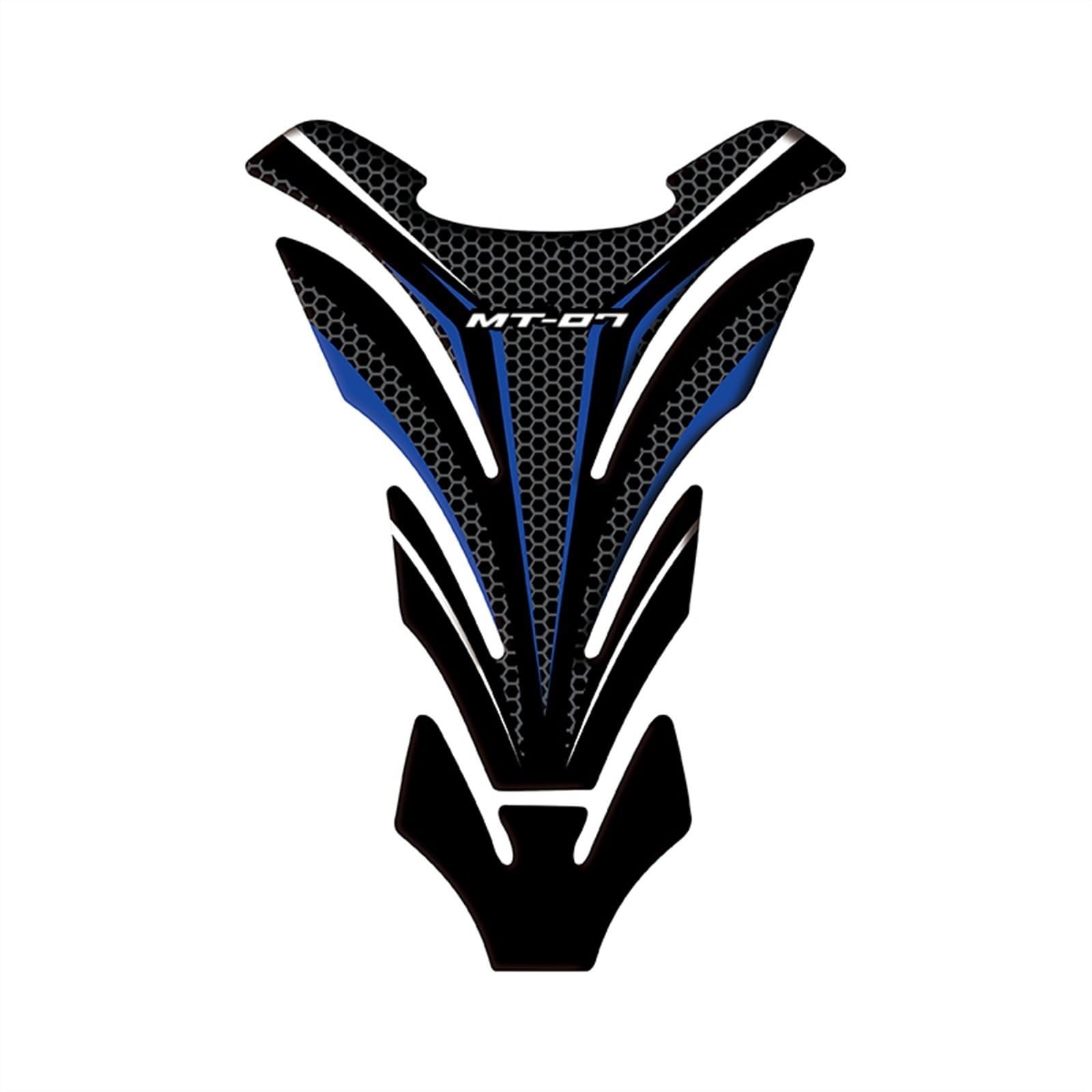 Motorcycle Fuel Tank Pad Protector Sticker Decals for Yamaha MT-07 MT07 Mt07 Carbon-Look(Color9)
