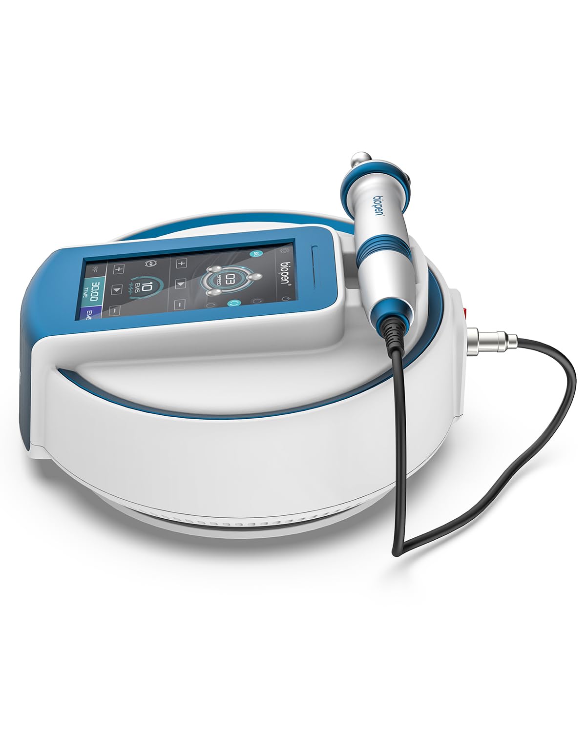 Bio pen T6 z technologią 360° RF – PROFI 4-w-1 urządzenie do urody do domu: RF + EMS przeciw starzeniu + Terapia światłem niebieskim (455 nm) przeciw trądzikowi + Obrotowa masażująca liftingująca I