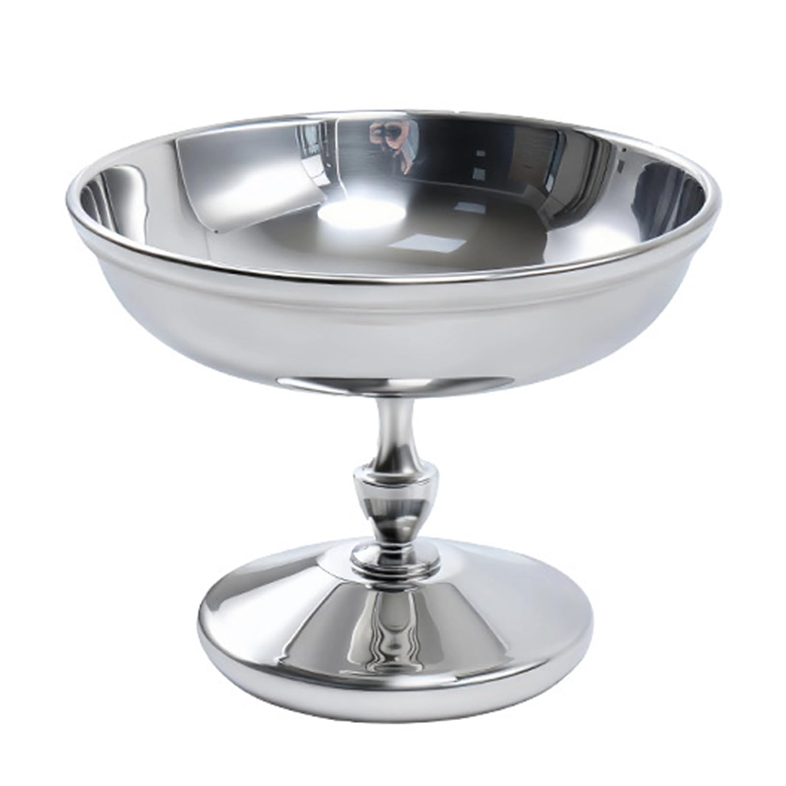 HZBB Multipurpose Footed Stainless Steel Dessert Bowl Ice Cream Puddings Serving Cup for Restaurants and Family Gatherings Dessert