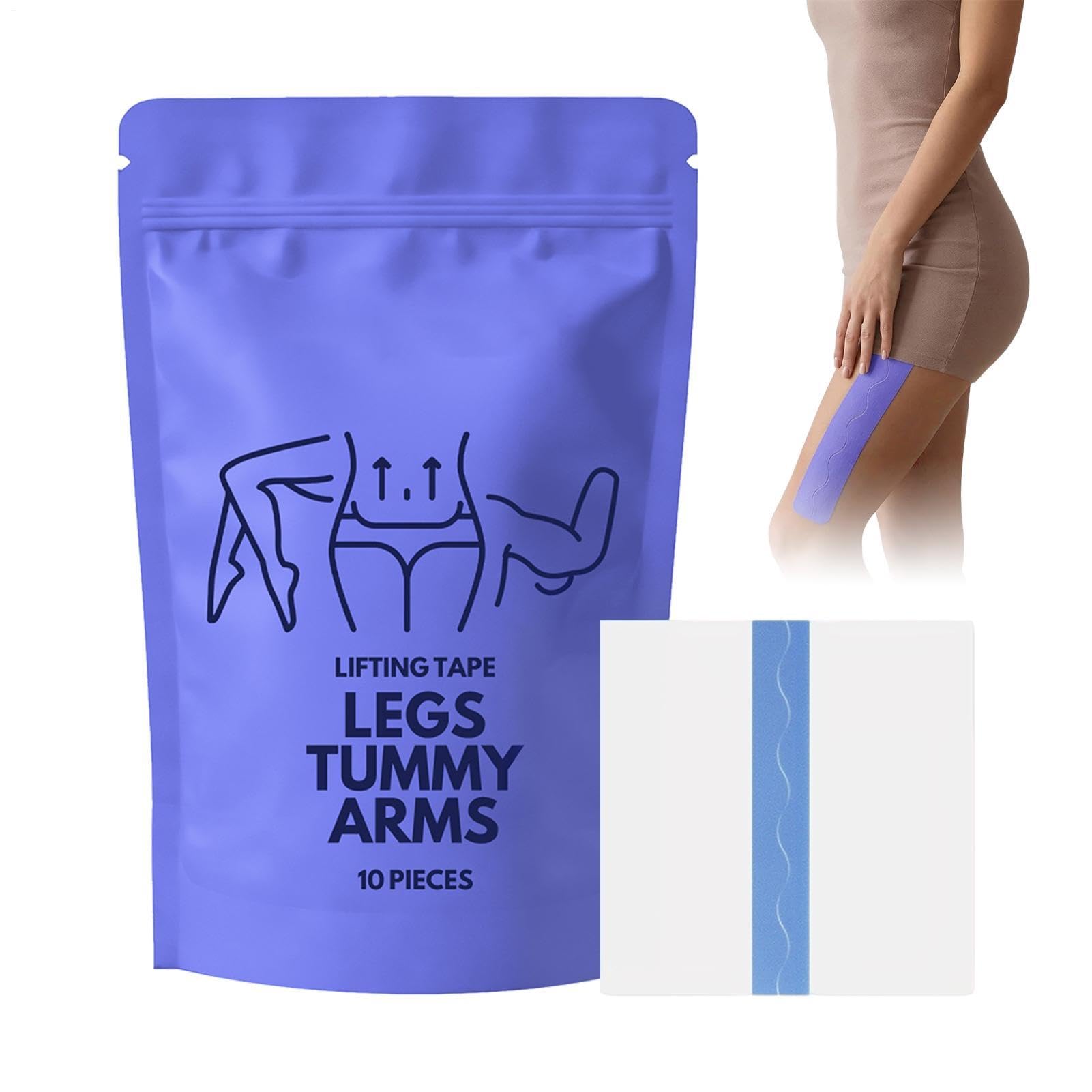 10 cintas de levantamiento corporal para abdomen, brazos, piernas, cinta de piel para cuerpo, cintas avanzadas para el cuerpo, cintas de levantamiento de abdomen Tonees, piernas, barrigas, brazos