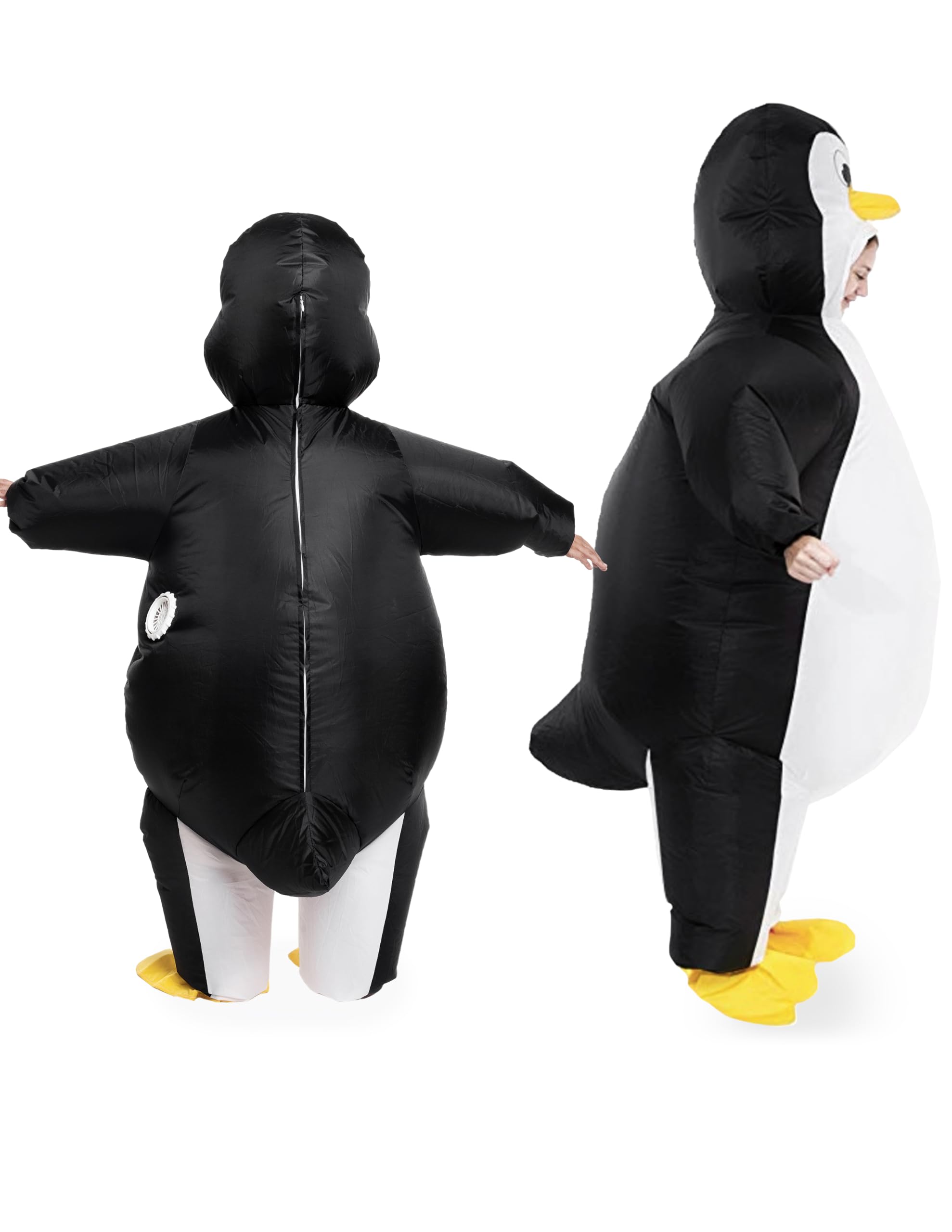 Spooktacular Creations Disfraz inflable de pingüino para Halloween, traje de cuerpo completo para fiestas temáticas de cosplay de adultos