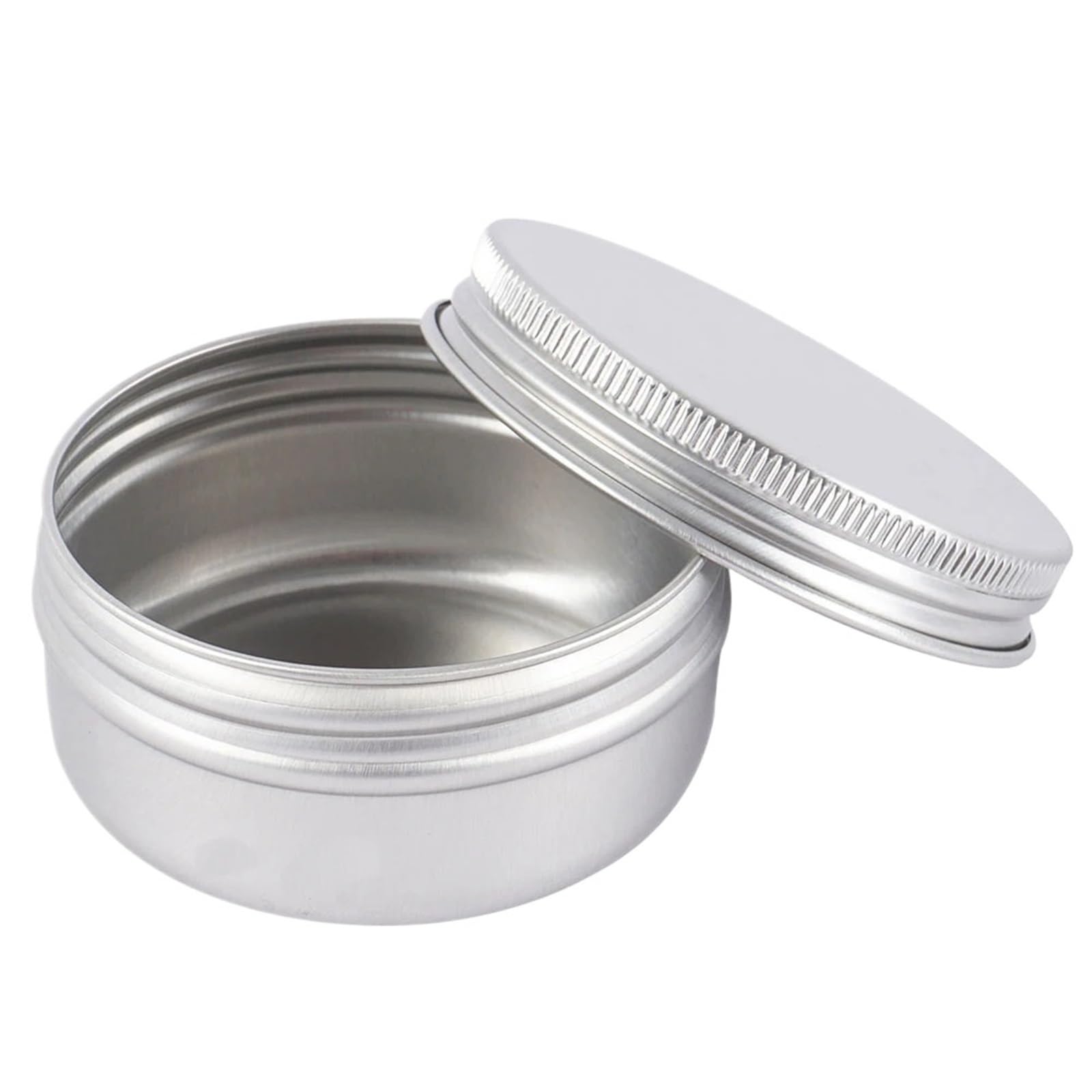 Lot de 20 petites boîtes vides avec couvercles en aluminium de 150 ml pour maquillage, crème, baume à lèvres, brillant