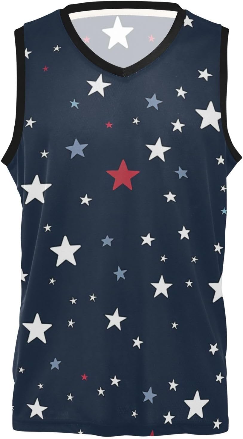Stars Jersey Basketball Sleeveless Baseball Jersey for Fans Men Women Youth Uniform Gifts
