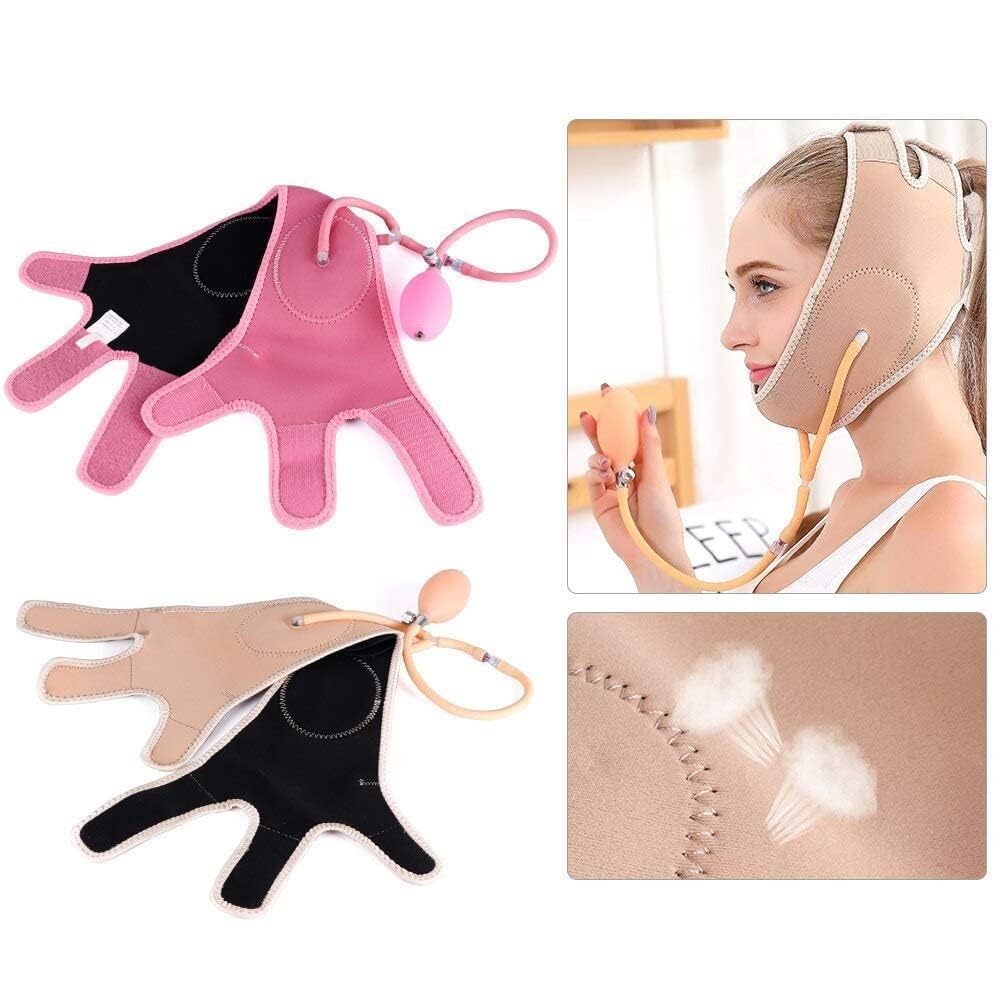 Cozron Silicone V Face Mask, Face Lift Up Belt for Facial Slimming, Chin & Cheek Slimming Bandage Mask, Double Chin Fat Reducer, Skin Tightening for Women & Men (MultiColour) 1