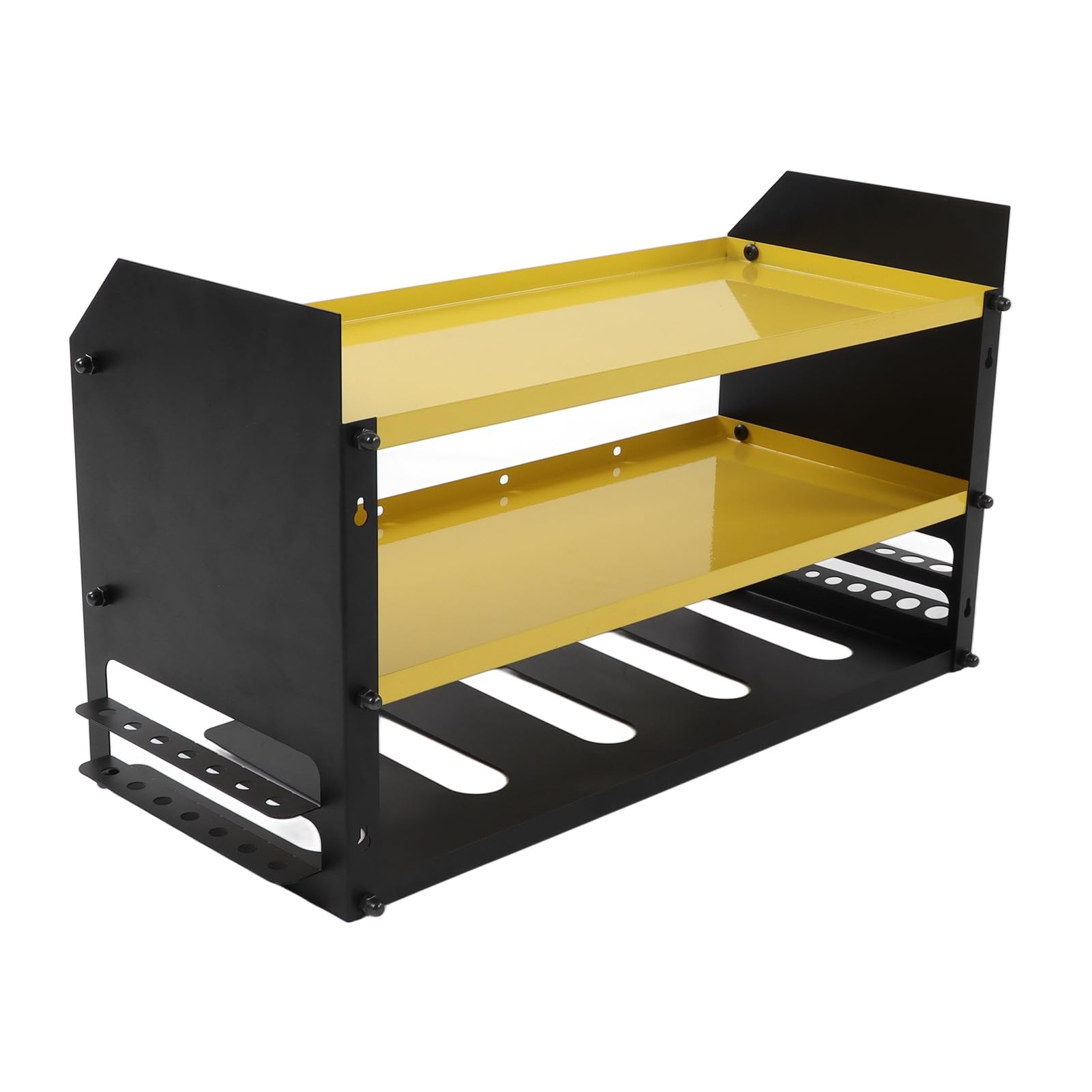 Organizador de herramientas eléctricas, montaje en pared, estante de almacenamiento de herramientas de garaje resistente, soporte para taladro para cobertizo de taller, acero
