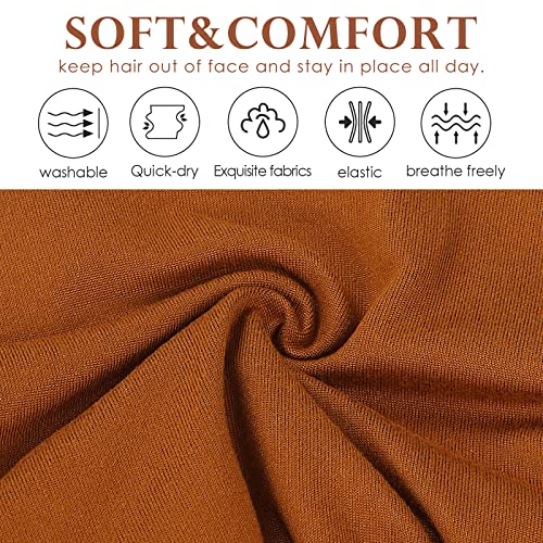 Tyfthui 12 Pack Headbands for Women, Fashionable Sports Hairbands, Elastic Wide Headbands Non Slip Workout Yoga Sport Headbands for Women (Color A)3