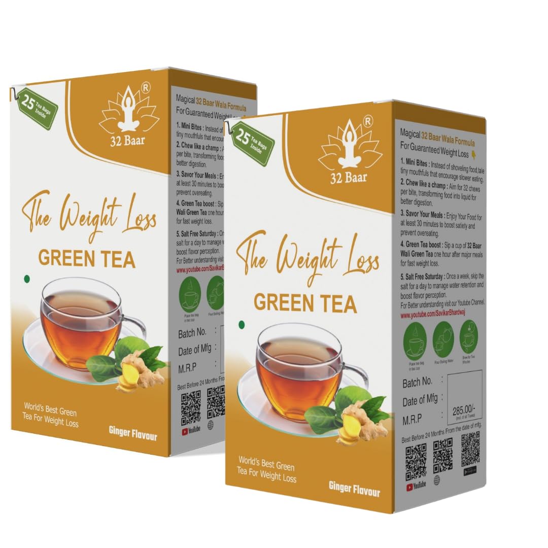 32 Baar Ginger Flavour Tea Bags (Pack Of 2) (B0CYWPQ36P) Amazon Price History, Amazon Price Tracker