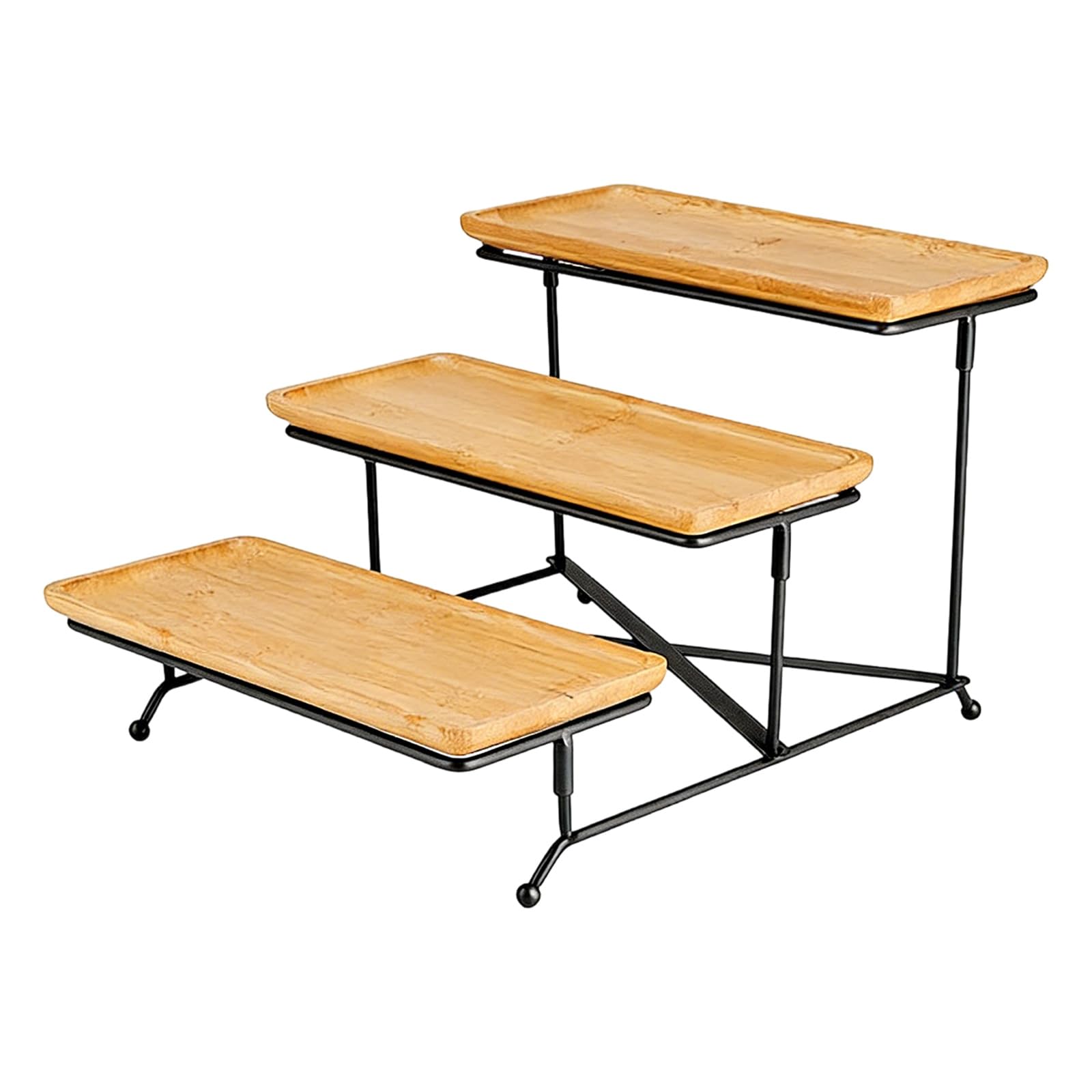 3 Tiers Ceramic Dessert Stand for Parties Buffets and Family Gatherings Sturdy and Elegant Kitchen Storage Tray