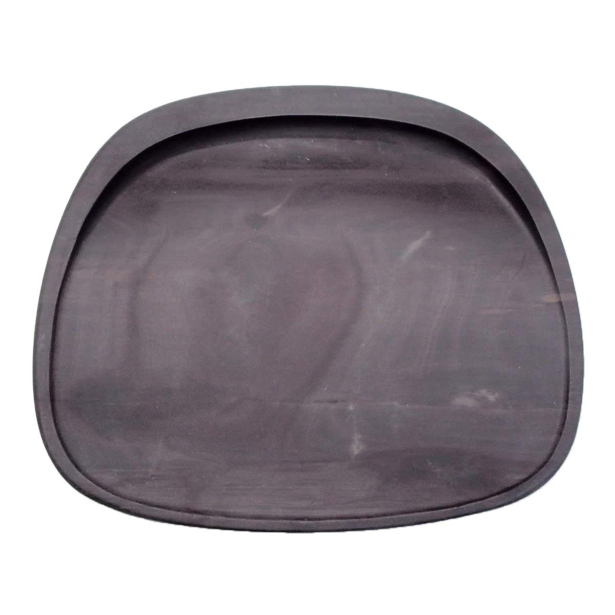 Amazon.co.jp: 硯石 端渓硯 麻子坑 蛋形硯 5.8吋 （145×180×20mm